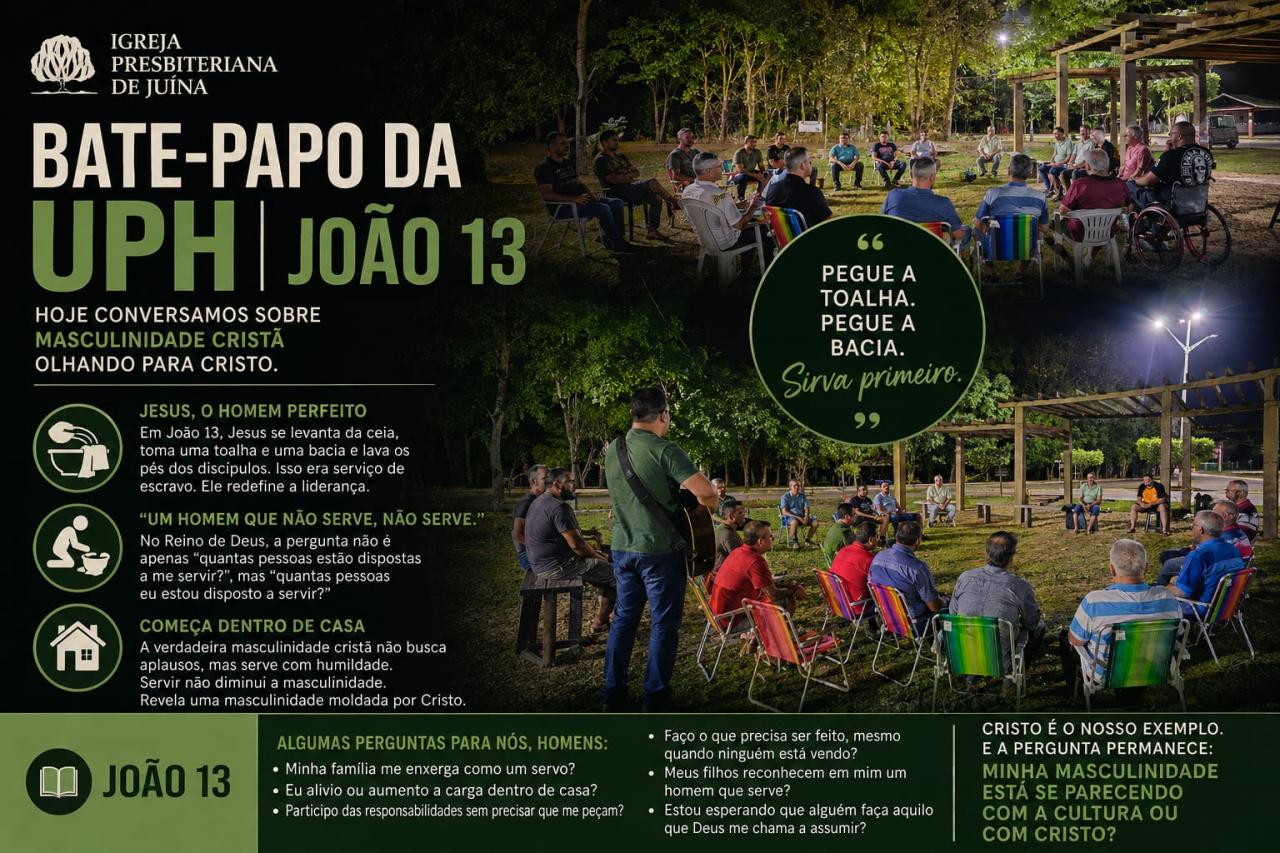 UPH de Juína reflete sobre masculinidade cristã à luz da Bíblia