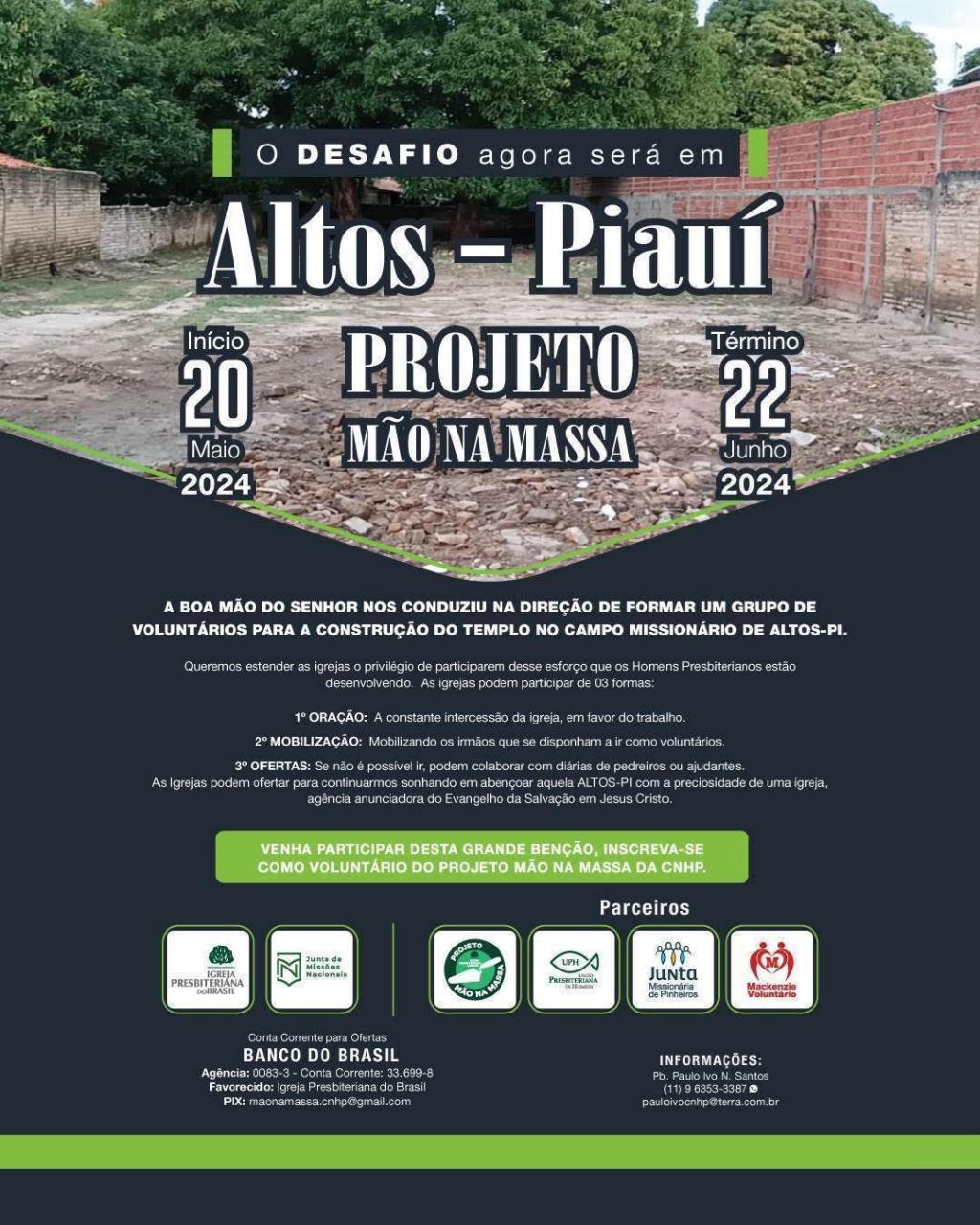 Projeto Mão na Massa 2024 - Altos - Piauí